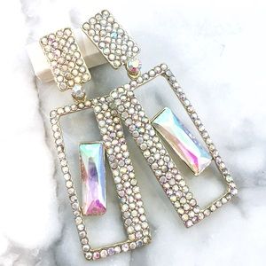 Cherryl’s Jewelry - AB Crystal Special Occasion Drop Earrings Cherryl’s Jewelry - AB Crystal Special Occasion Drop Earrings